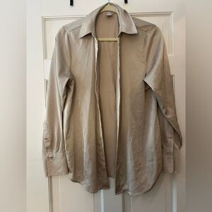 H&M Silky Champagne Button Down